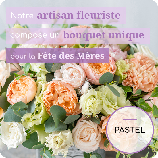 Bouquet du fleuriste pastel fête des mères - Livraison de fleurs | 123Fleurs