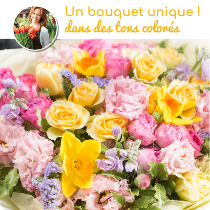 Bouquet Du Fleuriste Pastel Livraison De Fleurs 123fleurs