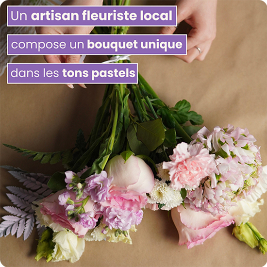 Bouquet du fleuriste pastel