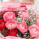 bouquet du fleuriste rose et rouge fête des mères 