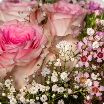 Bouquet du fleuriste rose