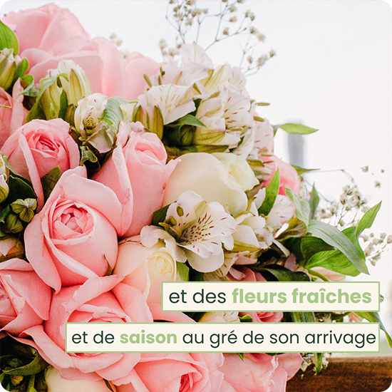 Bouquet du fleuriste rose