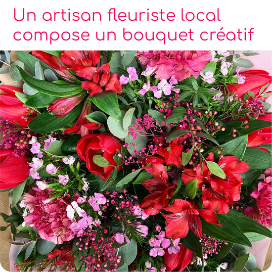 Bouquet du fleuriste Saint Valentin