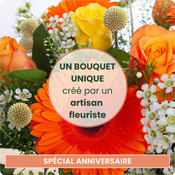 Bouquet de fleurs spécial anniversaire - Livraison en 4 heures