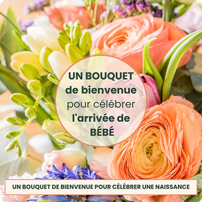 Bouquet Douce naissance - 123Fleurs - Livraison aujourd’hui