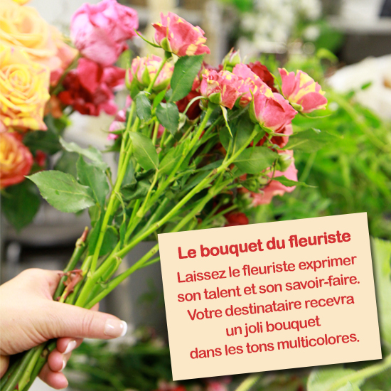 Bouquet du fleuriste tons colores