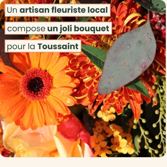 Bouquet du fleuriste pour la Toussaint