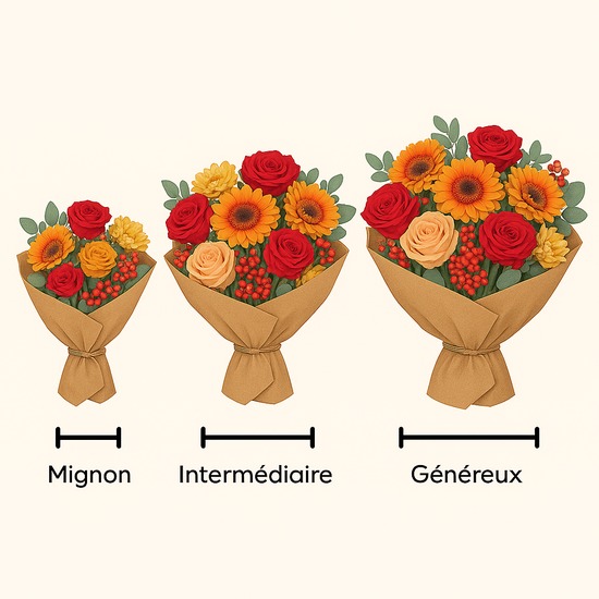 Le Bouquet Fauve est livré partout en France avec 123fleurs, même en quelques heures.