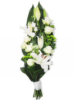 Les fleurs deuil Bouquet Gerbe Serena