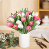 Bouquet de tulipes roses et blanches