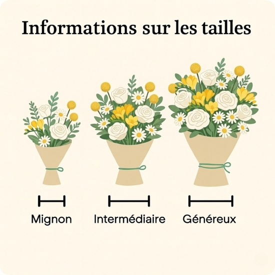 Un bouquet doux et élégant, à base d’hortensia blanc, de roses crème et de fleurs vertes. Livraison express partout en France avec 123fleurs.