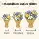 Bouquet Jardin d’Iris avec iris violets, lys blancs et fleurs de saison jaunes et blanches par 123fleurs