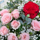Bouquet de roses rouges et roses Je t’aime -123fleurs
