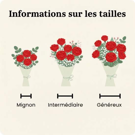 Bouquet Mon amour - Roses rouges intenses - Livraison 123fleurs