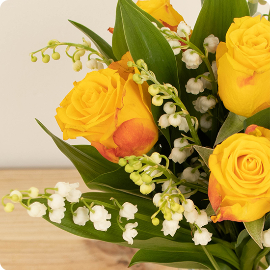 Bouquet Muguet en jaune