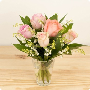 Bouquet Muguet en rose