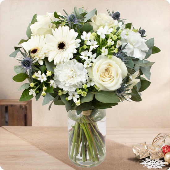 Bouquet Neige - Livraison pour les fêtes
