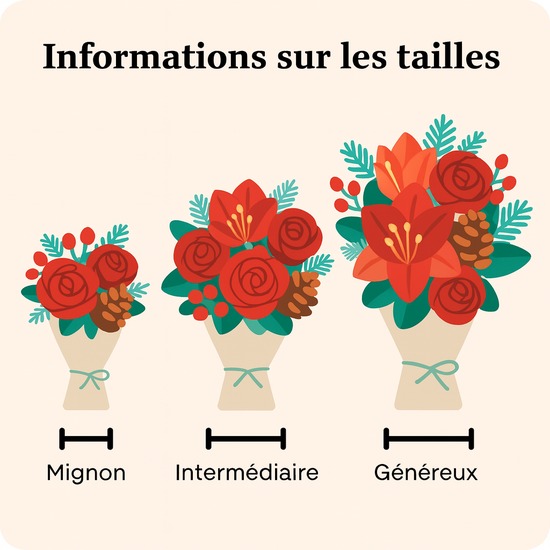 Le Bouquet Nuit de fête est une création élégante et chaleureuse aux teintes rouges festives. Livraison rapide 7j/7.