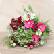 Bouquet Panache avec hortensia bicolore rose et vert
