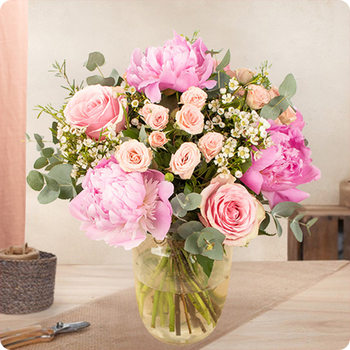 Bouquet Rêve en Rose - Livraison rapide par un artisan fleuriste 123fleurs