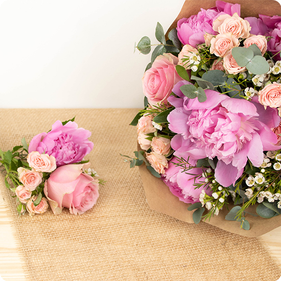 Bouquet Rêve en Rose - Livraison rapide par un artisan fleuriste 123fleurs