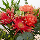 Bouquet champêtre Poppy gerbera spaghetti