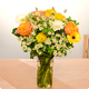 Bouquet Rosanna composé de roses orangées, en livraison rapide avec 123fleurs