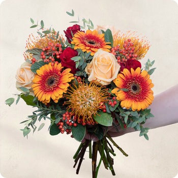 Bouquet Safran - Bouquet coloré et épicé avec 123fleurs