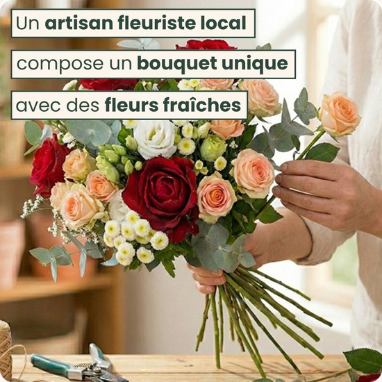 Un bouquet créé sur mesure pour faire plaisir à coup sûrf