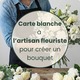 Bouquet de fleurs de saison création unique artisan fleuriste Saint-Valentin
