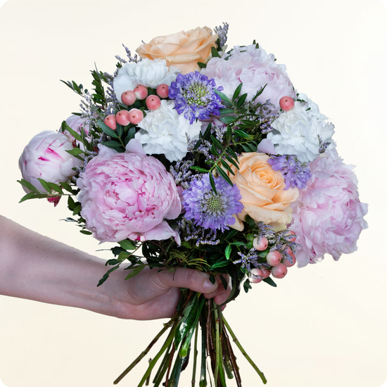 Bouquet Soleil de Pivoine - Livraison rapide par artisan fleuriste