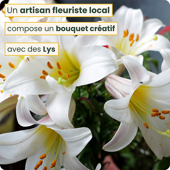 Bouquet spécial Lys - Livraison express par un fleuriste local avec 123fleurs