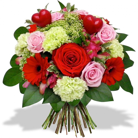 Touchez en plein cœur : offrez ce délicat bouquet de fleurs et de roses... Séduisant à souhait !Votre bouque