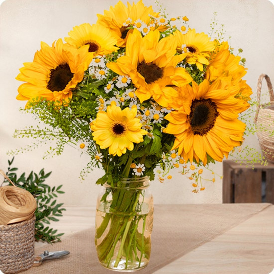 Bouquet Sunflower - Livraison express par un fleuriste local avec 123fleurs