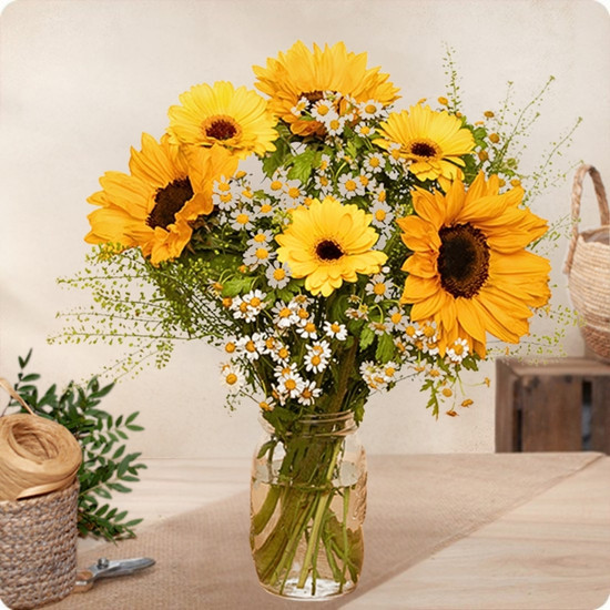Bouquet Sunflower - Livraison express par un fleuriste local avec 123fleurs