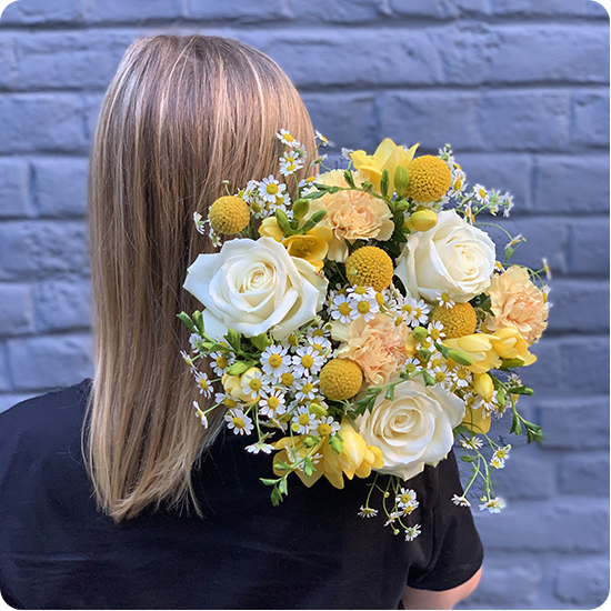 Bouquet tons jaune Margaux - Livraison de fleurs | 123Fleurs