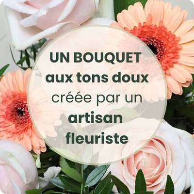 Bouquet Tons Pastel – Bouquet de deuil doux et apaisant