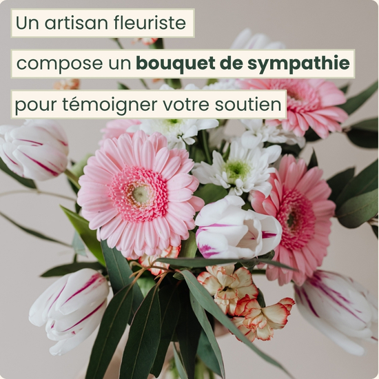 Bouquet Tons Pastel – Bouquet de deuil doux et apaisant