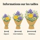 Bouquet Violette avec iris violets et fleurs de saison blanches et jaunes par 123fleurs