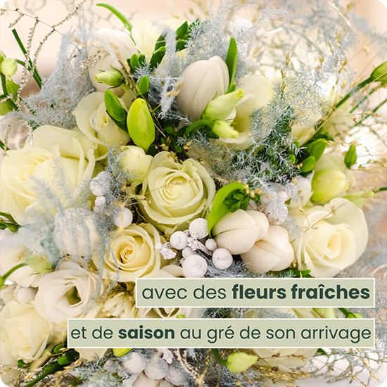 Bouquet Vive les Mariés – Offrez un bouquet élégant et tendre à l’occasion d’un mariage