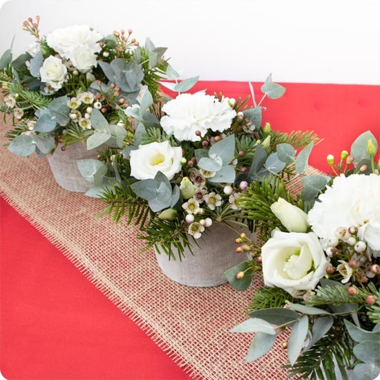 Centres de table blanc