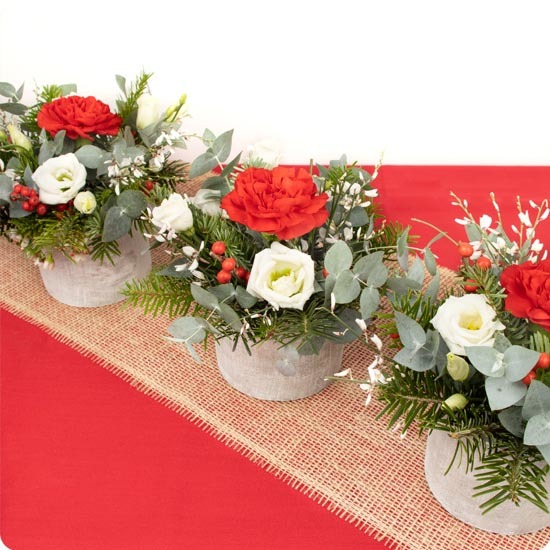 Centres de table rouge