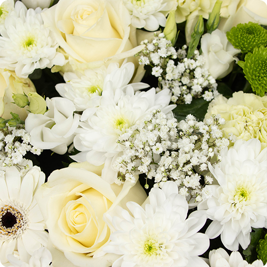 Cœur de fleurs pour deuil Eternel