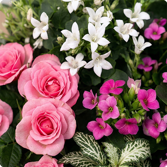 Composition Deuil Fleurs de cœur