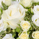 Composition de fleurs blanche Colombe