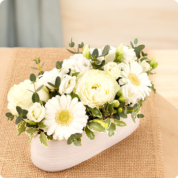 Composition de fleurs Meringue