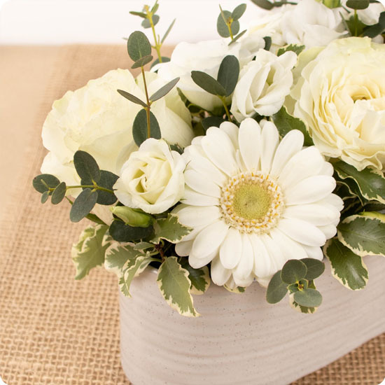 Composition de fleurs Meringue