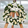 Couronne de fleurs Pour toujours - Livraison de couronnes de deuil avec 123fleurs