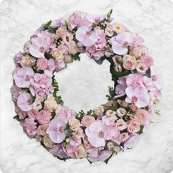 Couronne fleurie pour deuil Esprit