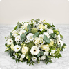 Coussin de fleurs Olympia - Livraison de compositions florales blanches avec 123fleurs